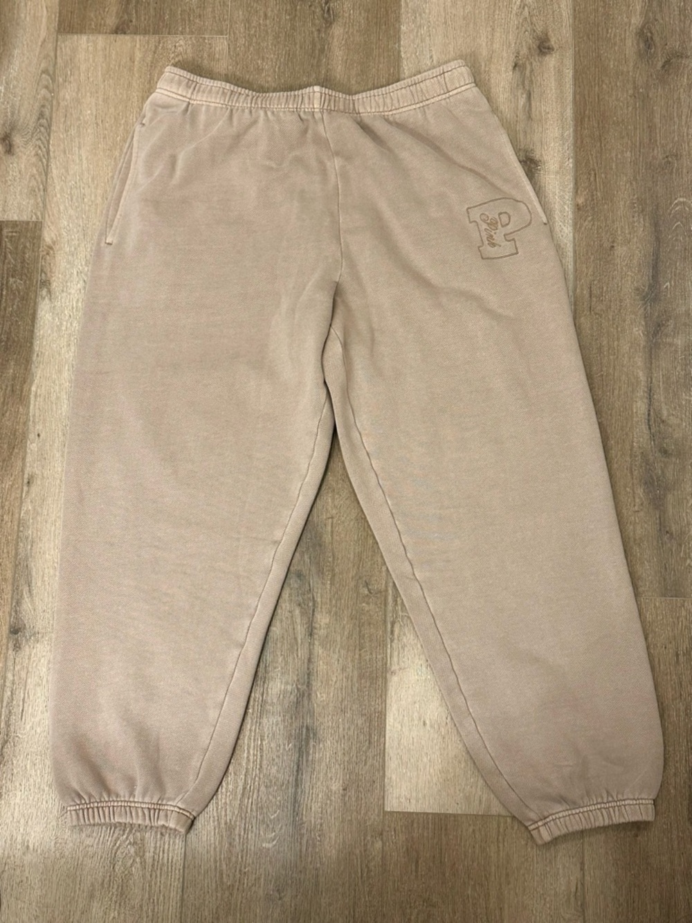 PINK Victoria's Secret Neutral Taupe Jogger Sweatpants